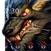 Dark Wolf Theme Monster Background  Red-eyed wolf on 9Apps