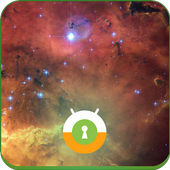 Cosmic Galaxy Wall &amp; Lock icon