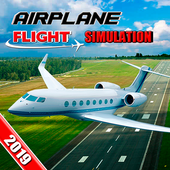 City Airplane Flight Sim 2019 -  Plane Pilot Fun icon