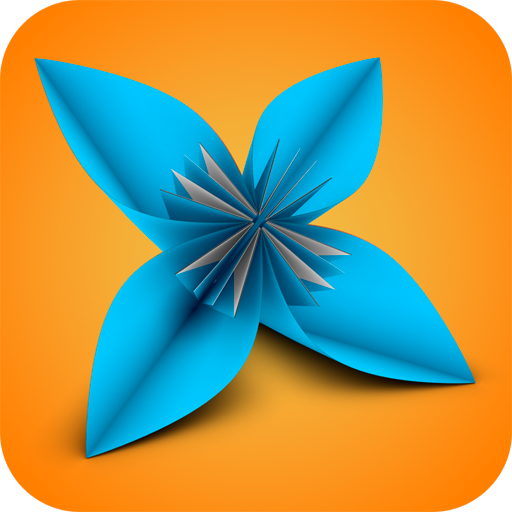 Origami Flower Instructions 3D icon