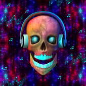3D Music Skull icon