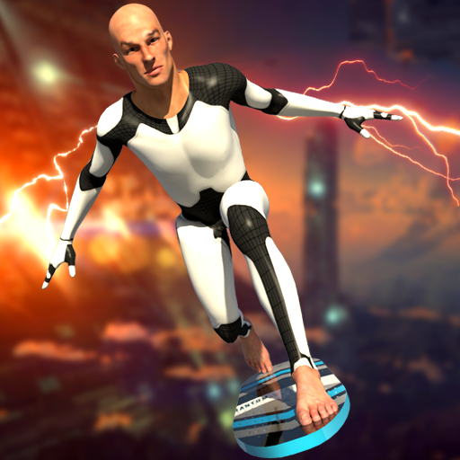 Flying Surfer Grand Robot Superhero : Crime Games icon