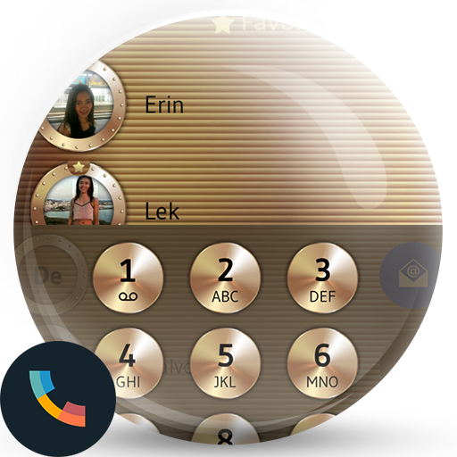 Copper Gold Phone Dialer Theme icon