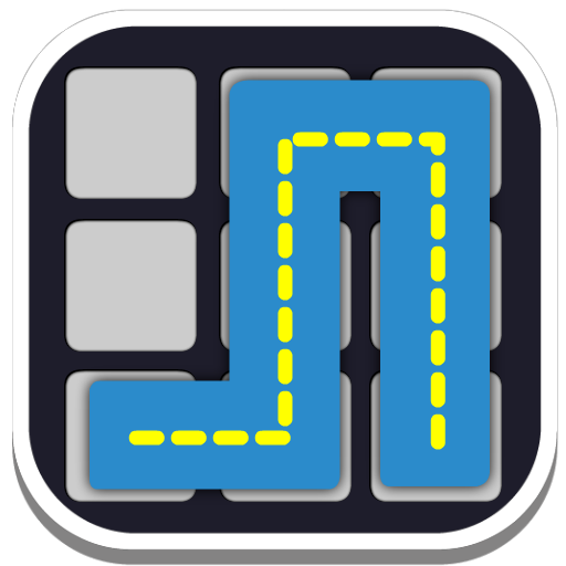 Fill One Line Draw Puzzle 2021: One line drawing icon