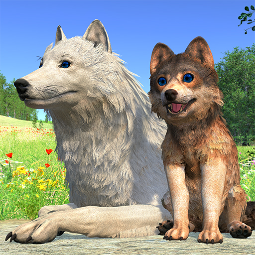 Virtual Arctic Wolf Family Sim icon