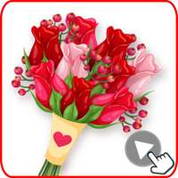 🌹 Adesivi con fiori animati per WhatsApp 🌺 (GIF)