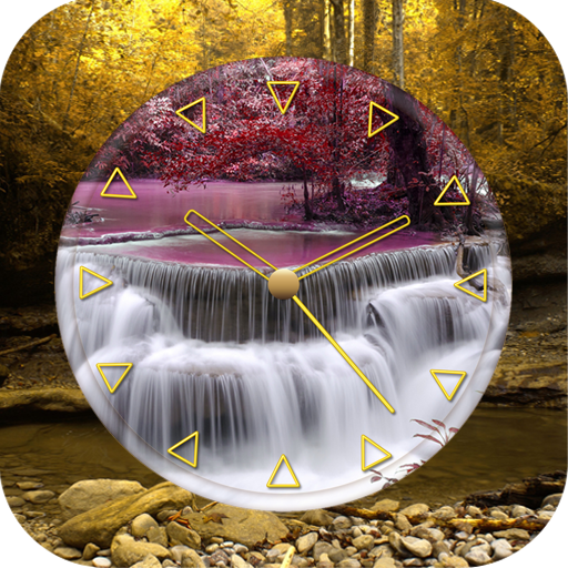 Waterfall Clock Live Wallpaper icon