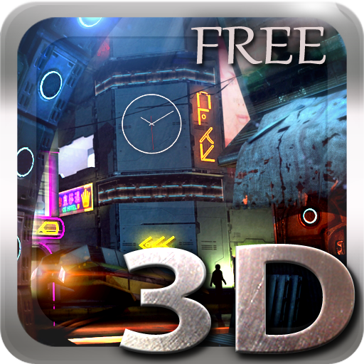 Futuristic City 3D Free lwp icon