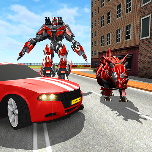 Futuristic Car Robot Transformer Rhino Robot Games icon