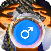 Men crystal ball fortune teller أيقونة