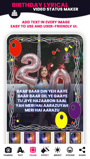 Birthday Master - Lyrical Video Status Maker screenshot 4