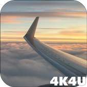 4K View from Airplane Video Live Wallpaper on 9Apps