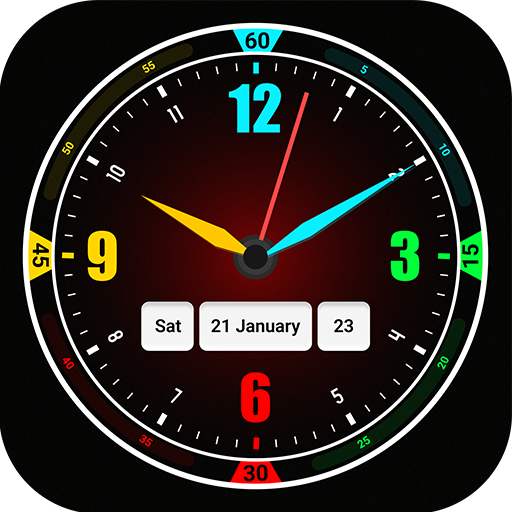 Neon Night Clock: Live Clock иконка