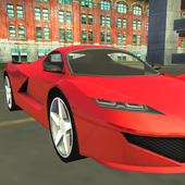 Red Sport Car Driving icon