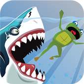 Amazing Frog Fight Shark - Game Adventure