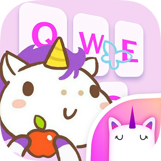 Cute Unicorn Emoji &amp; GIF Keyboard Theme icon