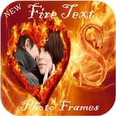 Fire Text Photo Frames New on 9Apps