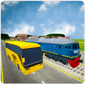 Crazy Bus Vs Indian Train furious Racing 2020 icon