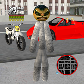 Creepy Stickman Rope Hero Gangstar Crime icon