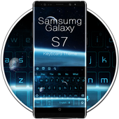 Blue Keyboard For Galaxy S7 icon
