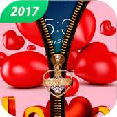 Love Zipper Lock Screen-Love Lock Screen Theme on 9Apps