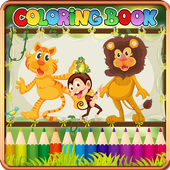 Kids Animal Color &amp; Draw Fun icon