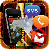 ناطق اسم المتصل أثناء الاتصال أيقونة