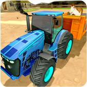 Farm Animal Transport Tractor icon