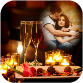 Candle Light Dinner Photo Frames icon