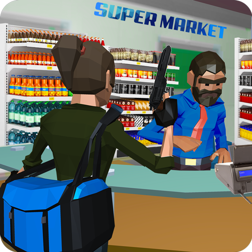 Supermarket Robbery Crime City Mafia Robbery Games icon