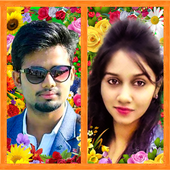 Flower Photo Frames Dual - Flower Dual Photo Frame أيقونة
