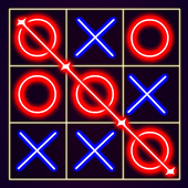 Tic Tac Toe Neon: jogo de tabuleiro grátis icon