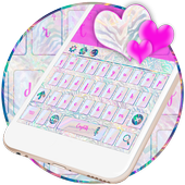 Holographic Rainbow Zebra Keyboard Theme icon
