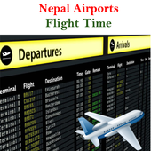 Nepal Airports Flight Time icon