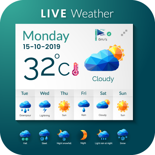 Weather Forecast -  Live Weather, Radar, Widgets أيقونة