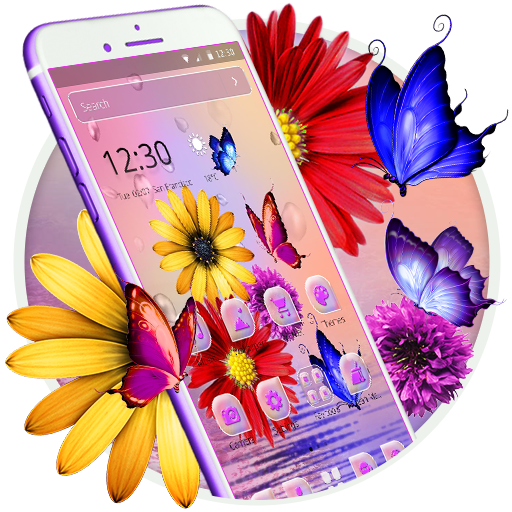 Charismatic Glowing Flowers Theme icon