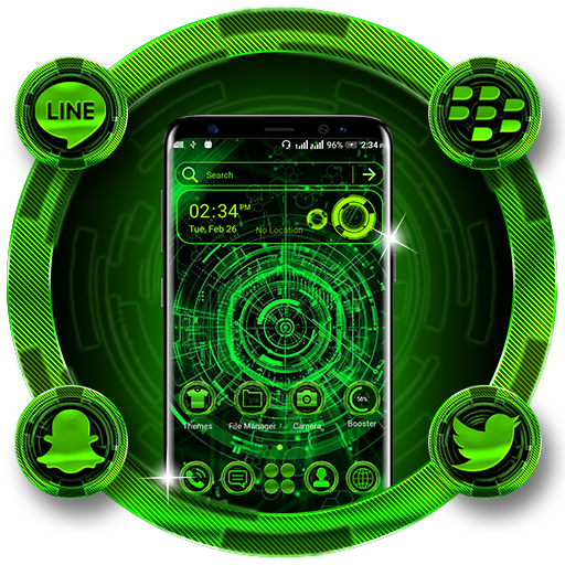 Technology Green Theme أيقونة
