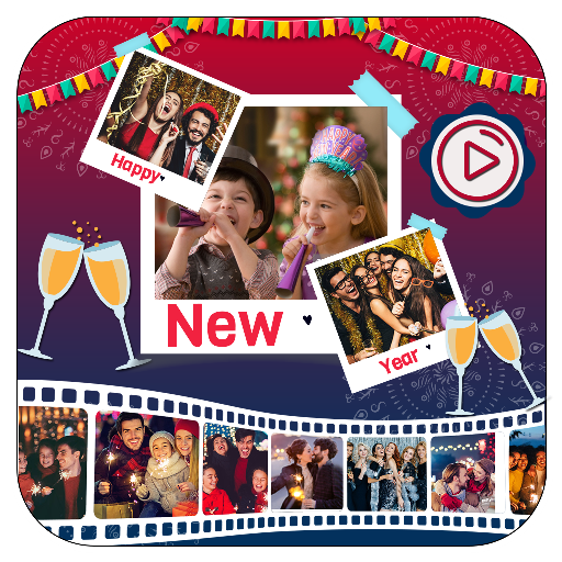 New Year Video Maker icon