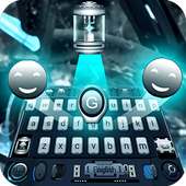 music dj future keyboard silver disco ball neon on 9Apps