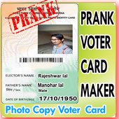 Voter ID Card Maker Prank Fake आइकन
