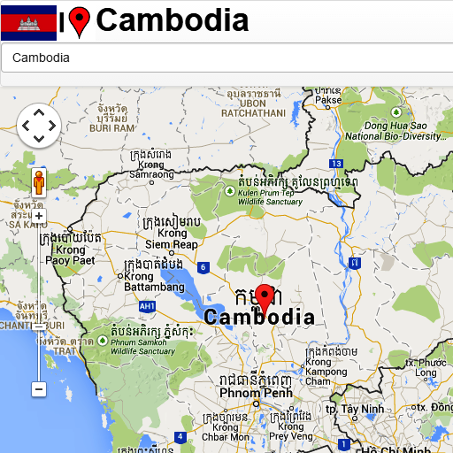 Cambodia map icon