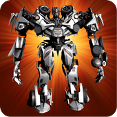 Transformer Robot in Car 3D icon