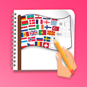 How to draw flags of Europe icon