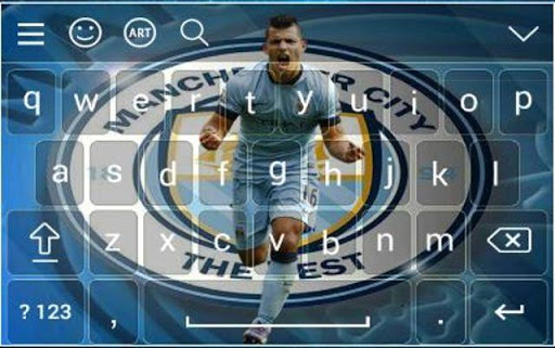 Sergio Aguero Theme Keyboard screenshot 5
