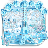 Thème Clavier Tour Eiffel Bleu icon