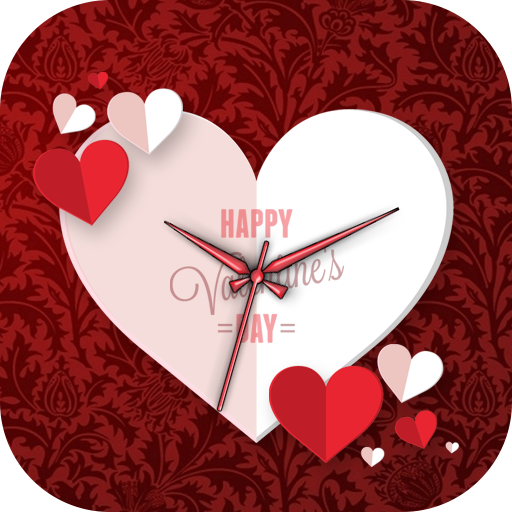 Valentine's day Clock Live Wallpaper icon