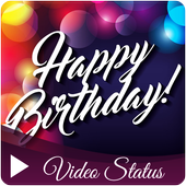 Happy Birthday status video song icon