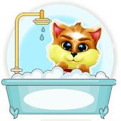Cat Wash - kids games icon