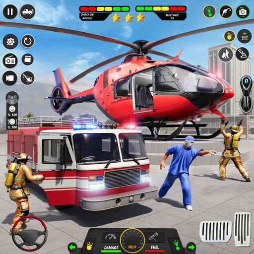 City Rescue: Fire Engine Games icon