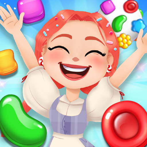 Candy Go Round - Sweet Puzzle Match 3 Game أيقونة